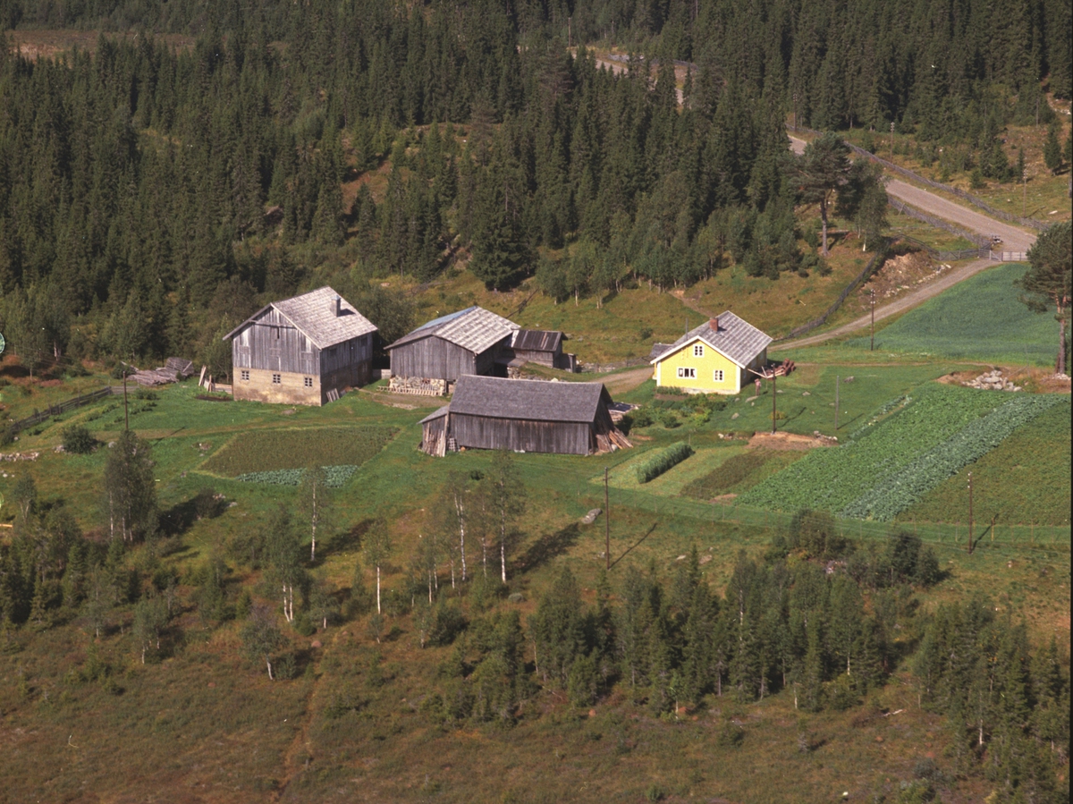 Widerøes Flyveselskap A/S, Flyfoto, Sandbakken, Veldre, Ringsaker.