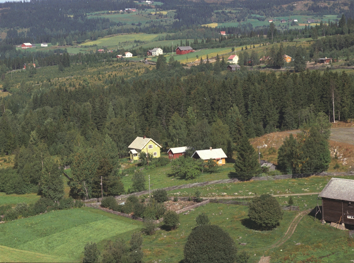 Widerøes Flyveselskap A/S, Flyfoto, bolig, Solheim, Åsmarka, Ringsaker.