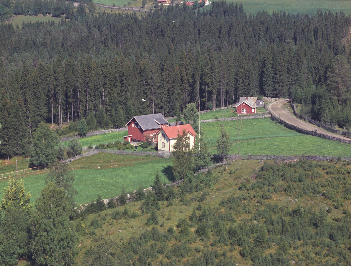 Widerøes Flyveselskap A/S, Flyfoto, Lillenga, Åsmarka, Ringsaker.