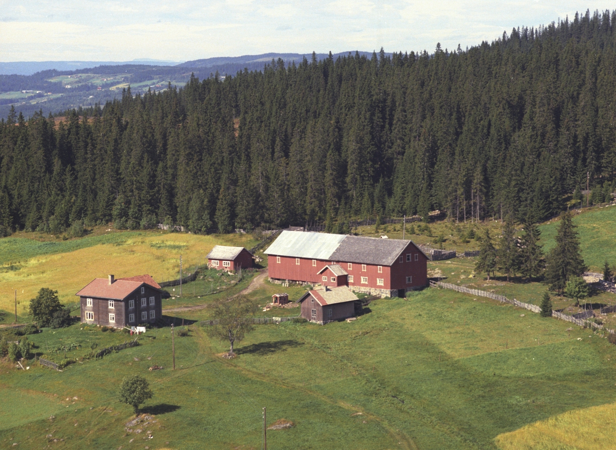 Widerøes Flyveselskap A/S, Flyfoto, Opphus gard, Åsmarka, Ringsaker.