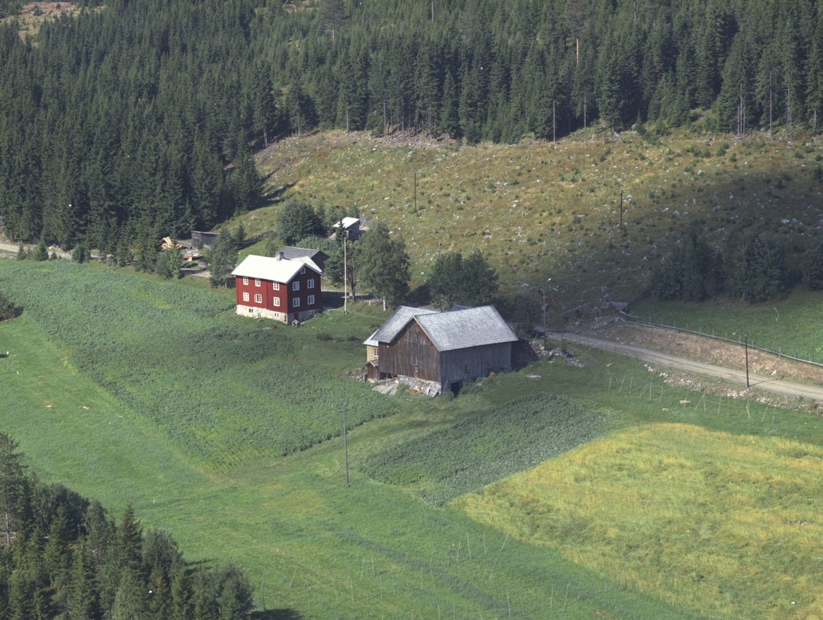 Widerøes Flyveselskap A/S, Flyfoto, Sortåsløkken (Svartåslykkja), Lismarka, Ringsaker.