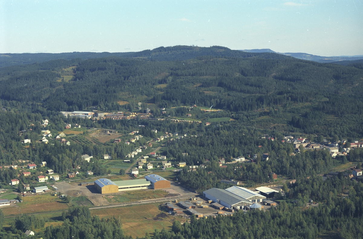 Widerøes Flyveselskap A/S, Flyfoto, Ringsakerhus, Moelv, Ringsaker.