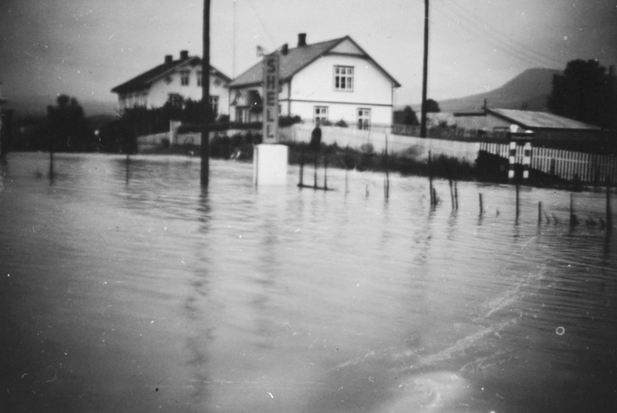 Anno Domkirkeodden, Flommen 1939, telefonsentralen, Kolloen, Buttekvernsbekken, Brumunddal.