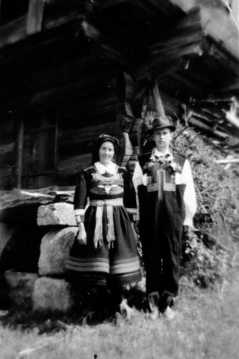 Anno Domkirkeodden, Else og Alf Prøysen i Setesdalbunad, Setesdal.