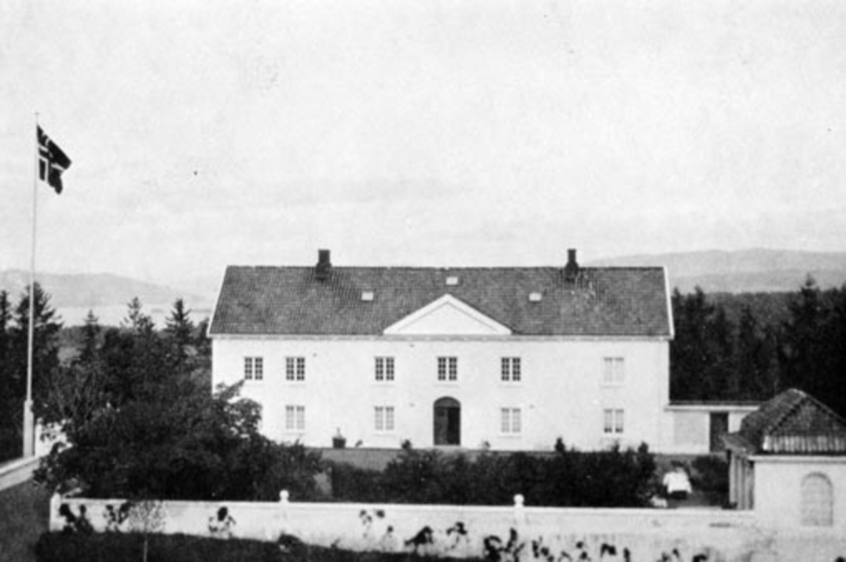 Anno Domkirkeodden, Eksteriør, gardsbruk, Skredshoel gård, Gaupen, Ringsaker, lysthus, hovedbygning.