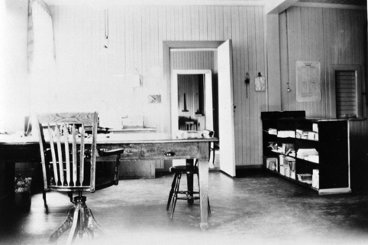 Anno Domkirkeodden, Interiør, kontor, Globus Maskinfabrikk, Brumunddal.