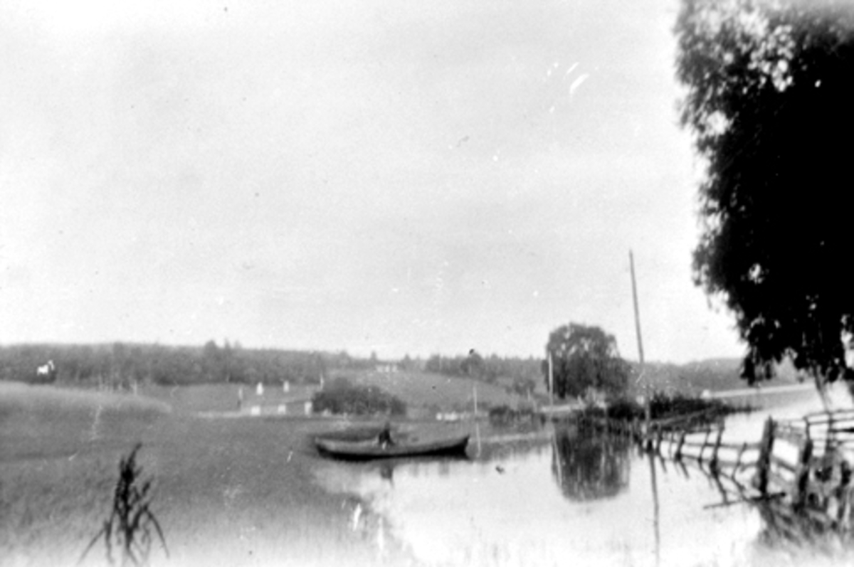 Anno Domkirkeodden, Flom i Mjøsa, 1927, Tangnesviken, Nes, Hedmark.