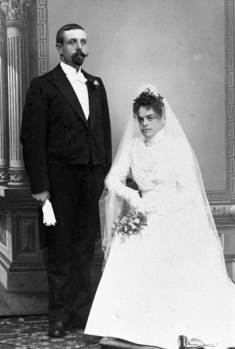 Anno Domkirkeodden, Brudepar, Hans Skappel og Anna Dehlie.