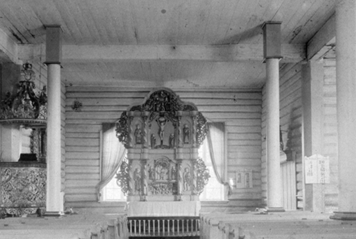 Anno Domkirkeodden, Interiør, Veldre kirke, Ringsaker. Altertavlen, 1905-1910.