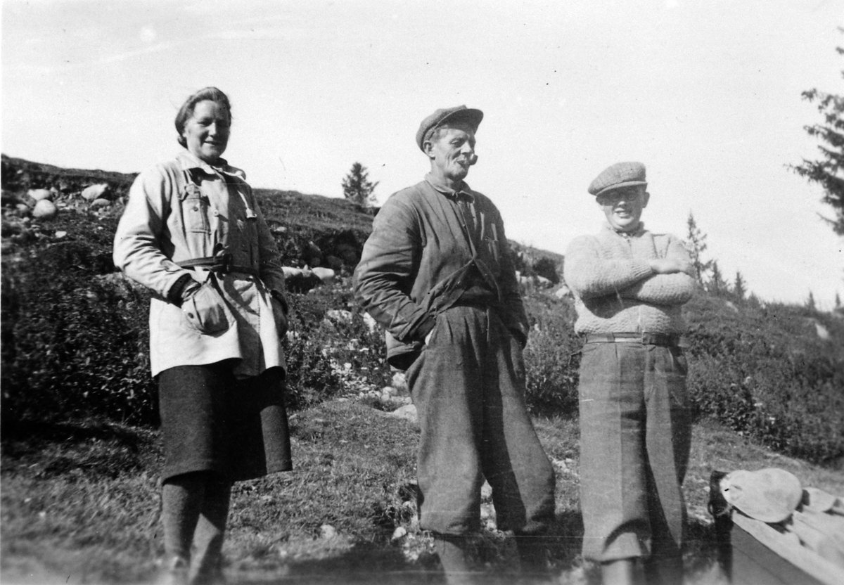 Anno Domkirkeodden, Fra venstre Julie Solbakken, Trygve Solbakken, Kristian Harby.