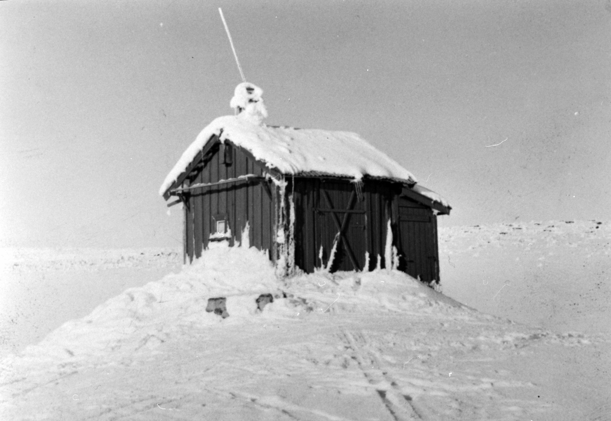 Anno Domkirkeodden, Kroksjøen, Ringsakerfjwellet, fiskehytta til "Ludden", Ludvik Olestadengen, 1967.