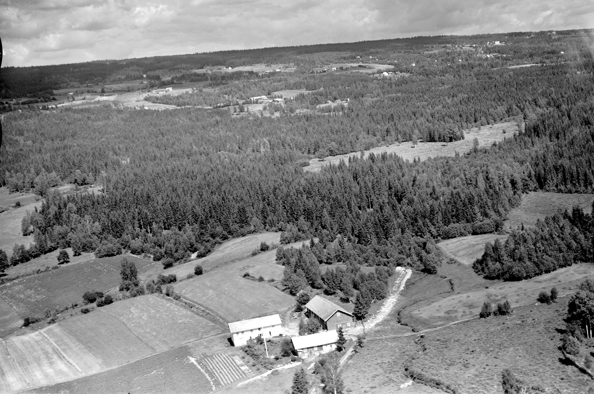 Widerøes Flyveselskap A/S, Flyfoto, Øvre Dalby, Vang H.