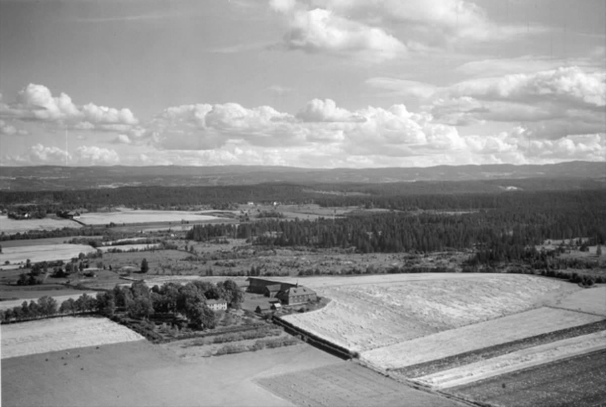 Widerøes Flyveselskap A/S, FLYFOTO: STORE REE GÅRD M/OMGIVELSER, RE STORE/KJERNMYR. /HAUG