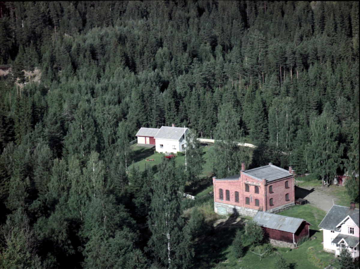 Widerøes Flyveselskap A/S, FLYFOTO FOSSELVA KRAFTSTASJON, FOSSELVEN, STRANDLI, VALLSET