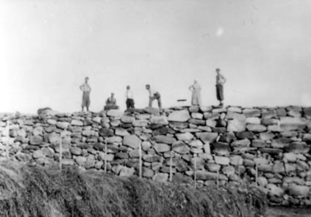 Anno Domkirkeodden, STEINRØYS AV ÅKERSTEIN, STRUPERUDENGEN, VALLSET, 25 X 20 X GRUPPE: 4, PERSONENE STORT SETT DE SAMME SOM PÅ 0417-3181,