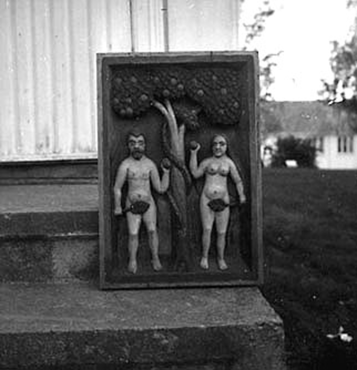 Anno Domkirkeodden, ADAM OG EVA, DEL AV ALTERTAVLE, OTTESTAD KIRKE