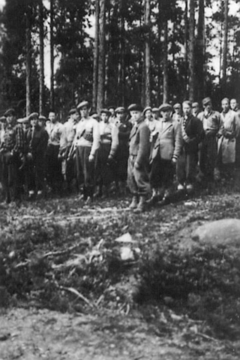 Anno Domkirkeodden, STOR GRUPPE: SAMLING PÅ FOSSBERGSTORMYRA, HJEMMESTYRKENE I VALLSET,