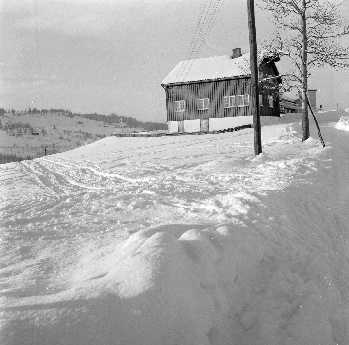 Adolf Skjegstad, Vinter på Tranberg gård, Gjøvik.