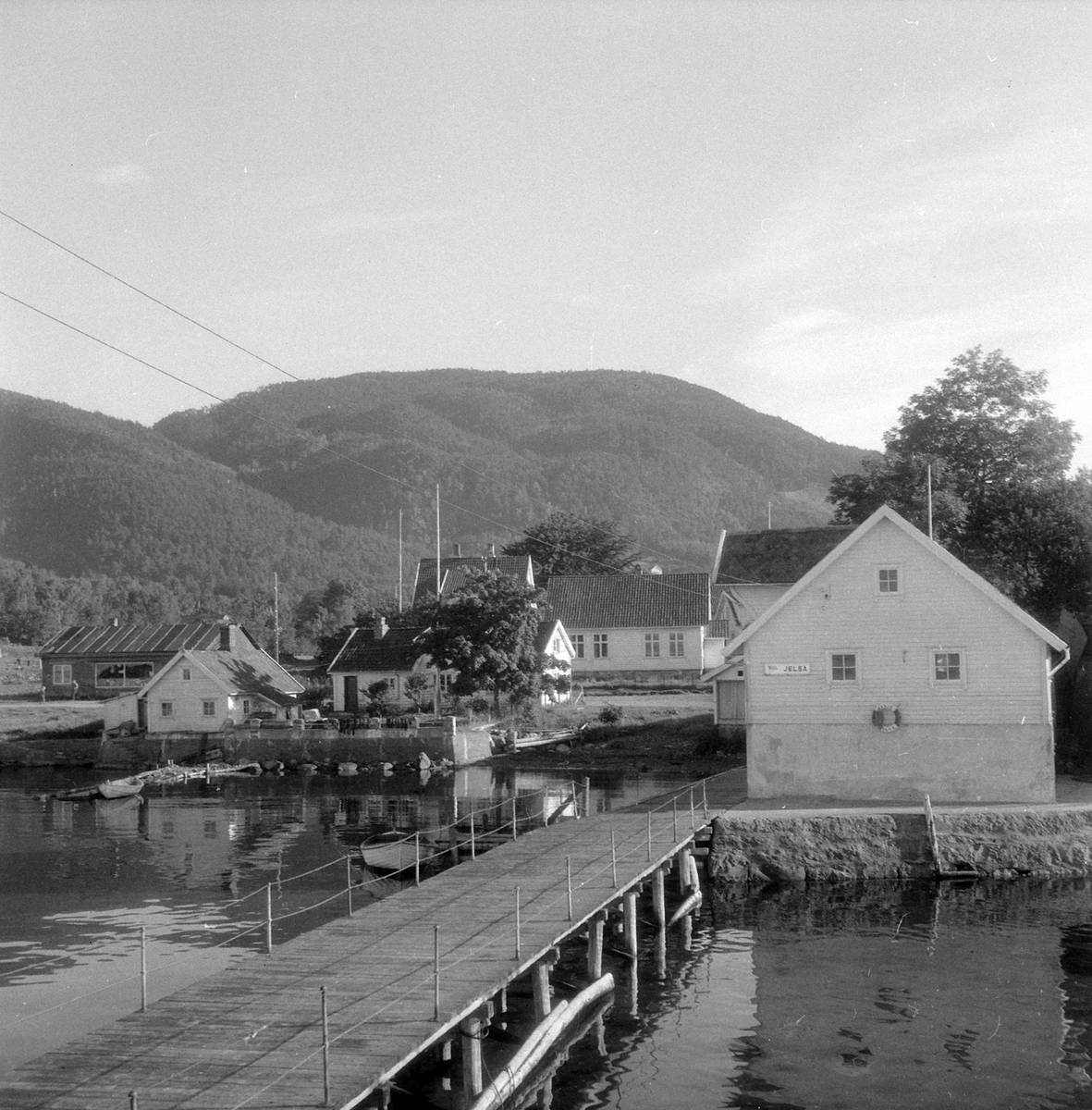 Adolf Skjegstad, Jelsa Ryfylke, brygge, bebyggelse.