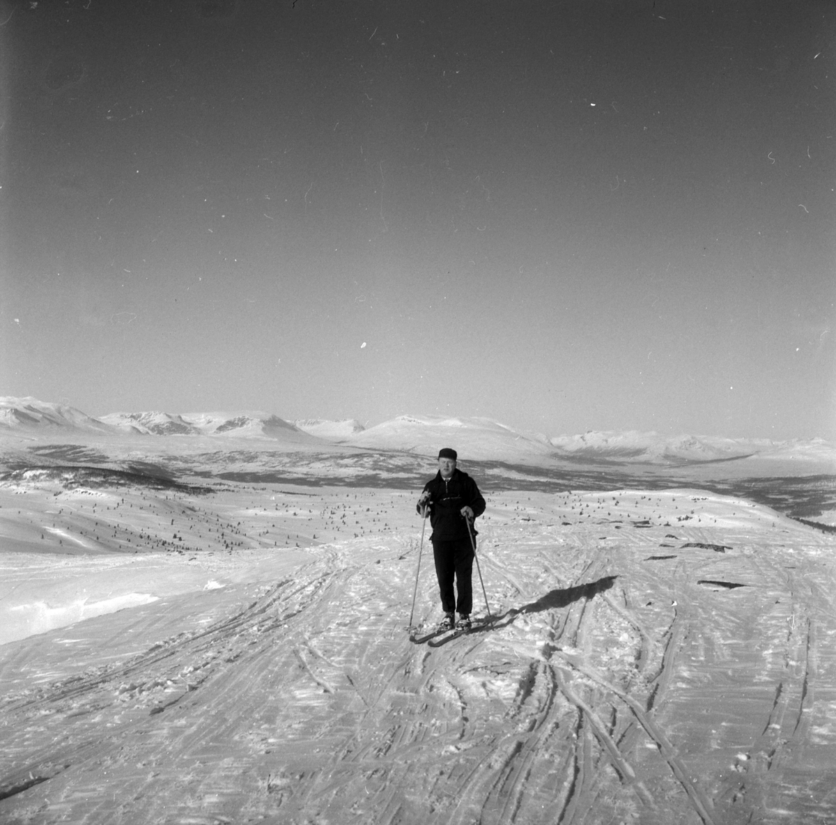 Adolf Skjegstad, Adolf Skjegstad på ski på fjellet.