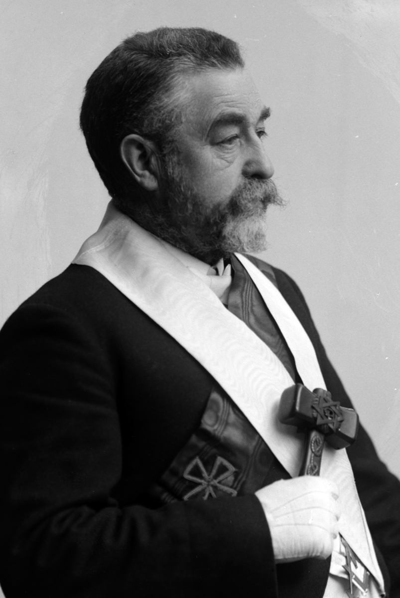 Christian Grundseth, LARSEN CAND. , FRIMURER, ORDENSBÅND, SYMBOLER, 28988