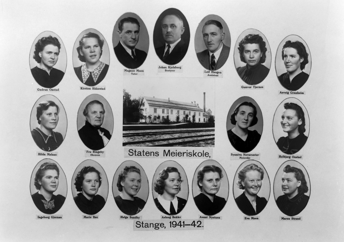 Christian Grundseth, STATENS MEIERISKOLE, STANGE, 1941-42, M/NAVN
