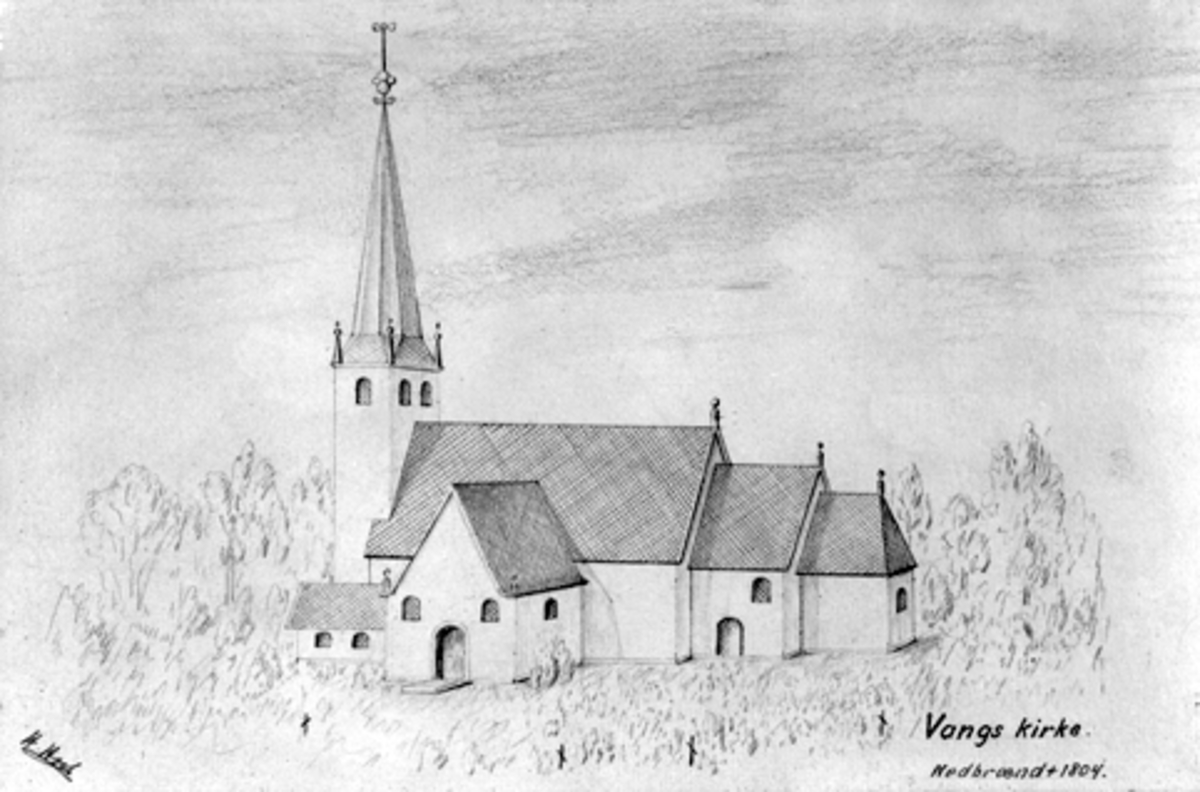 Anno Domkirkeodden, Vang kirke, Hamar.