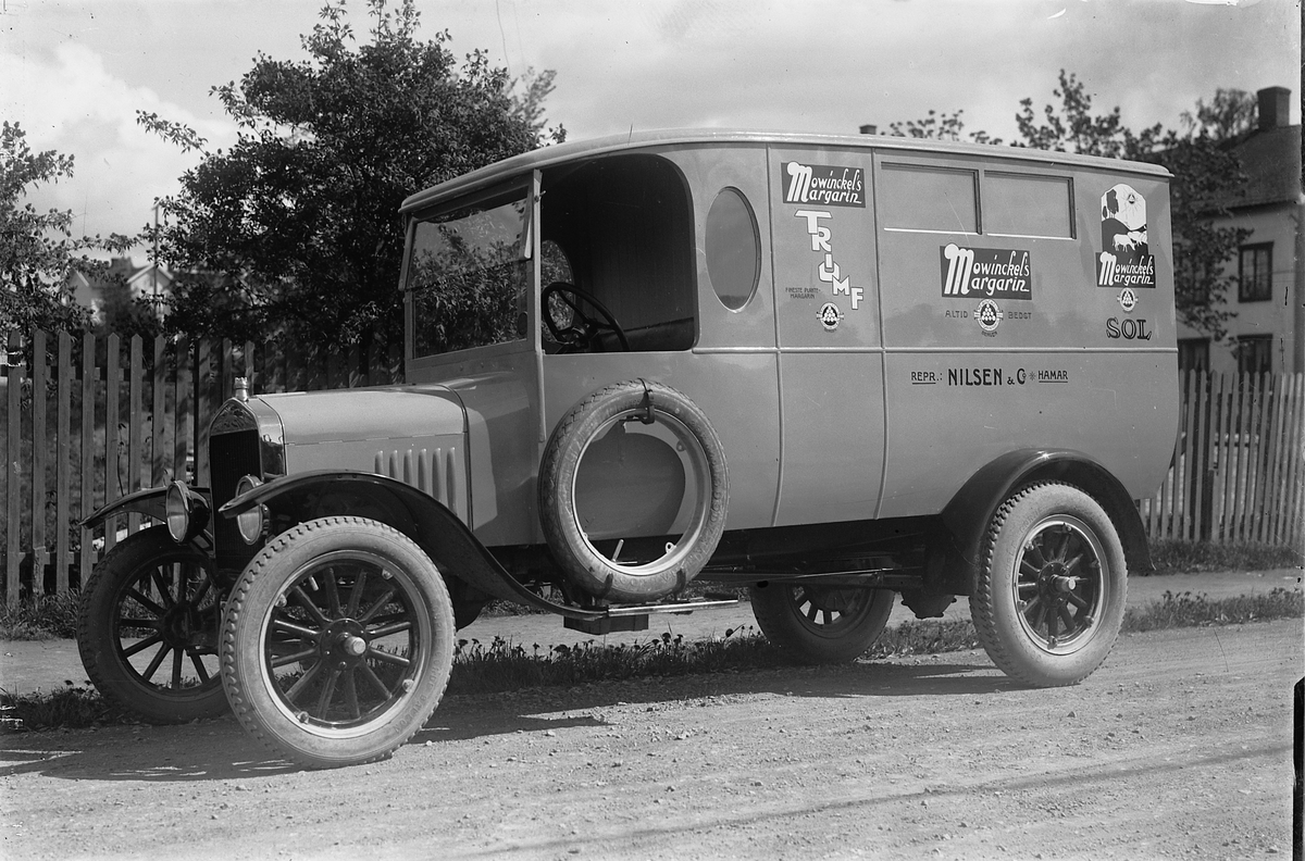 Oscar Løberg, VAREBIL, FORD TT 1925 SOM TILHØRTE GROSSERER SVERRE NILSEN, HAMAR.