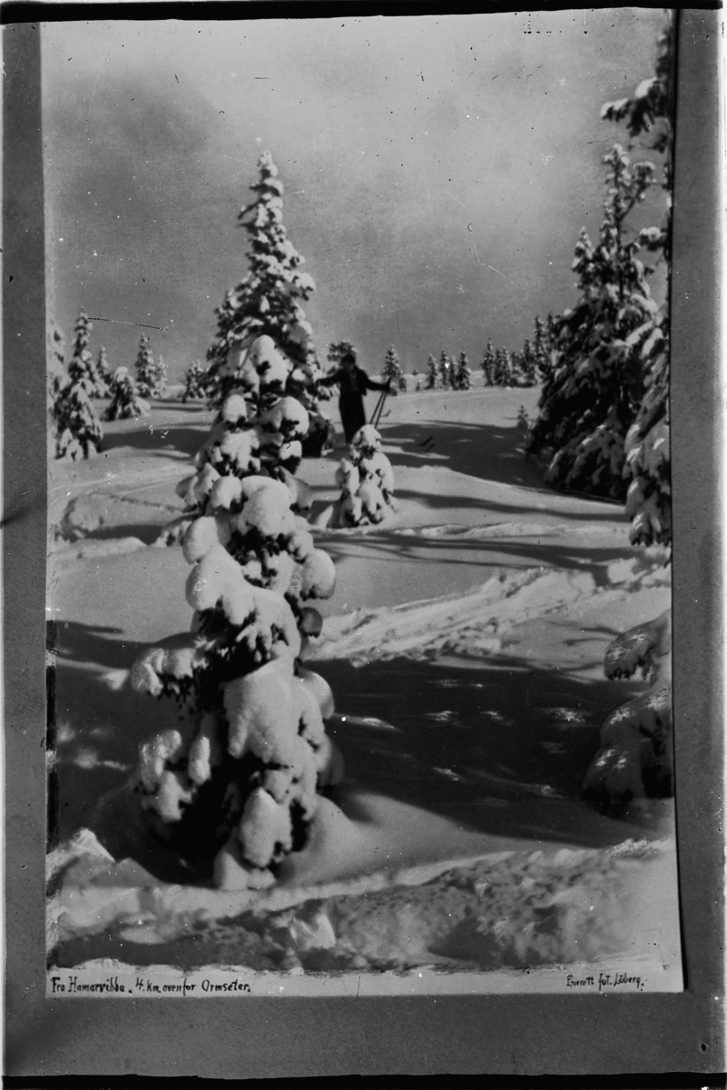 Oscar Løberg, VINTERBILDE FRA VANGSÅSEN, CA. 4 KM. OVAFOR ORMSÆTER.