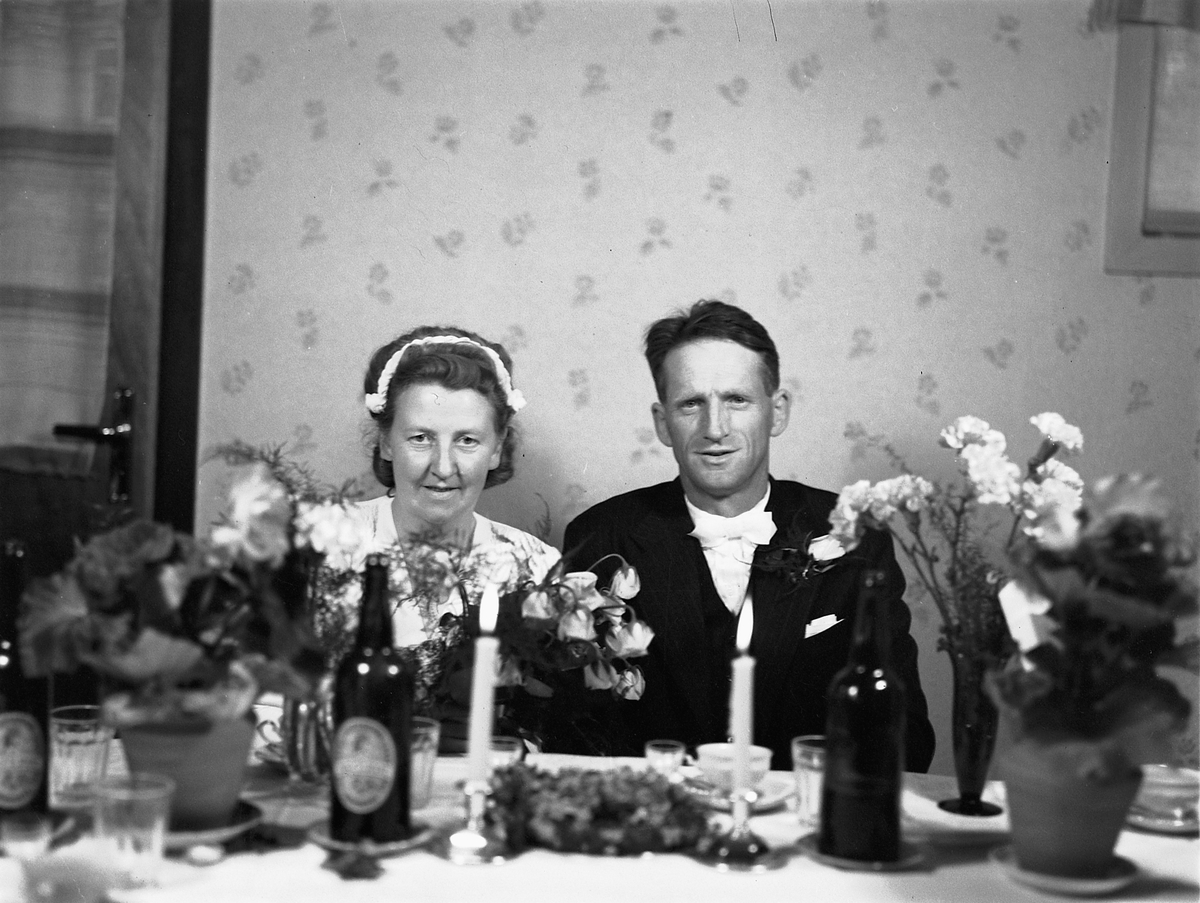 Håkon Prestkværn, BRUDEPAR, TANGEN, 1947.