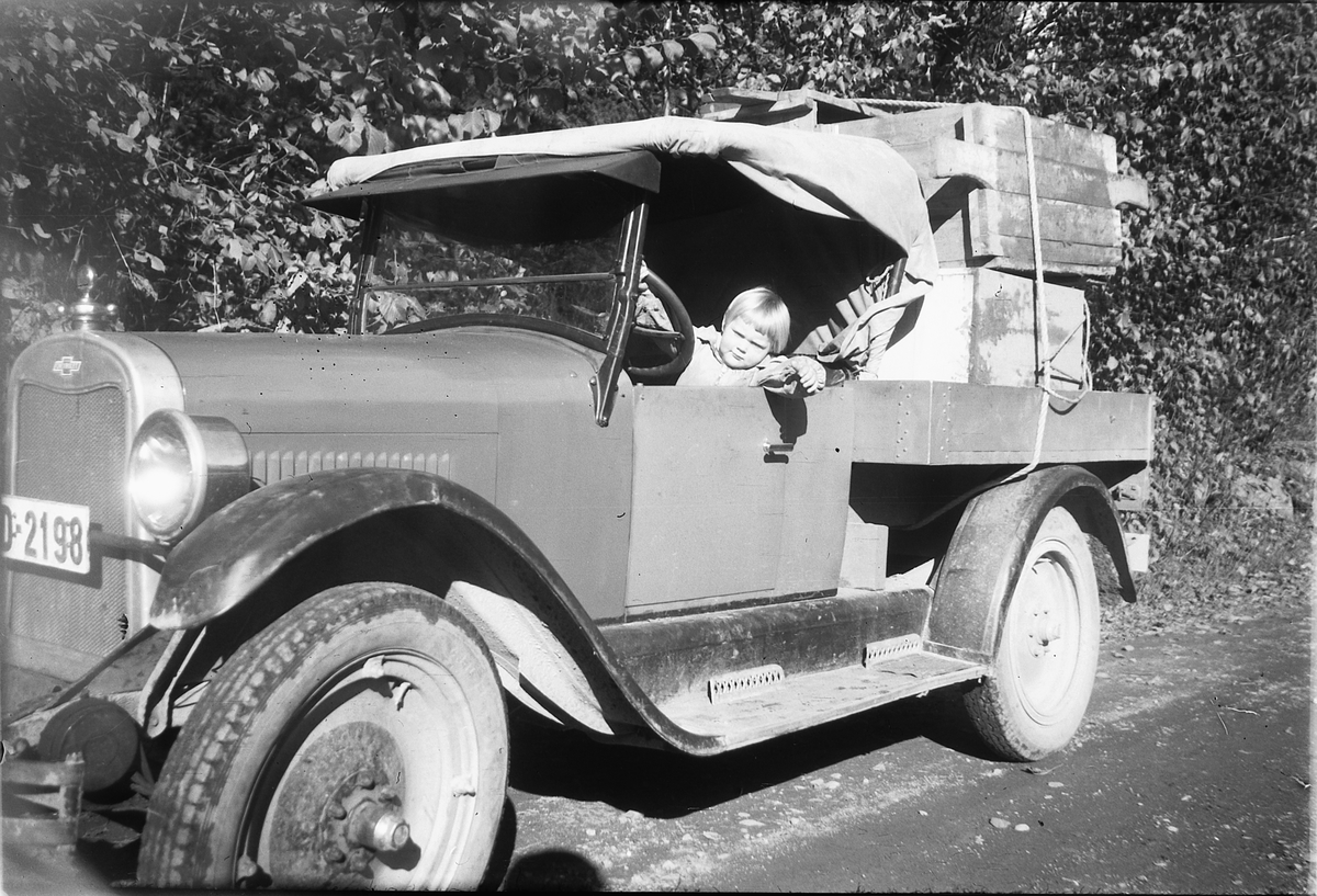 Håkon Prestkværn, CHEVROLET 1926, OMBYGD FRA ÅPEN 4-DØRS PERSONBIL TIL PICKUP. D-2198.