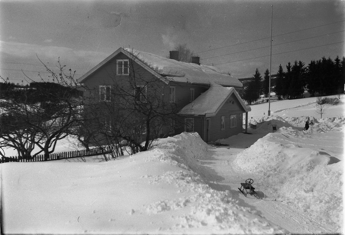 Håkon Prestkværn, Eksteriør, vinter. Ukjent hus.
