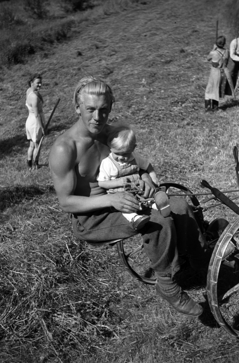 Håkon Prestkværn, Ukjent mann med et barn på fanget.