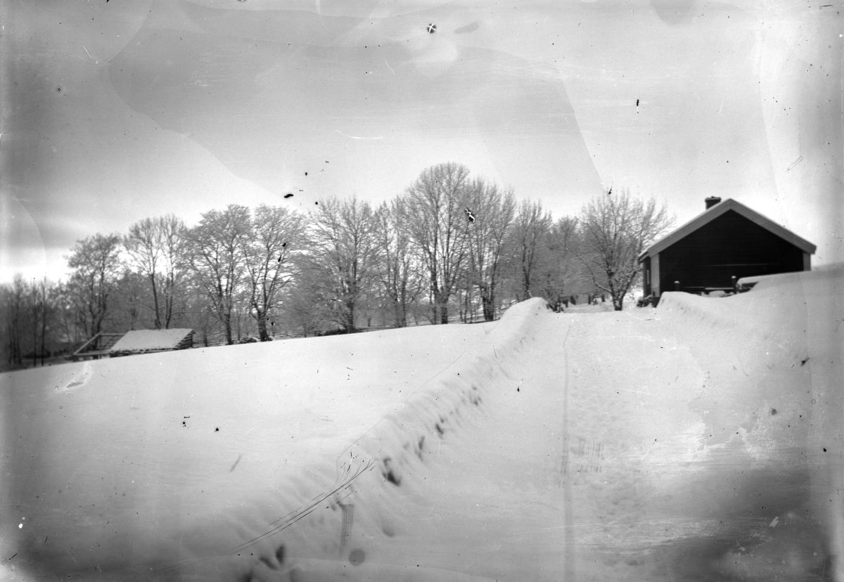 Martin Finborud, Gammelsmia, før snekkerverkstedet var bygd. Grefsheim, Nes, Hedmark.