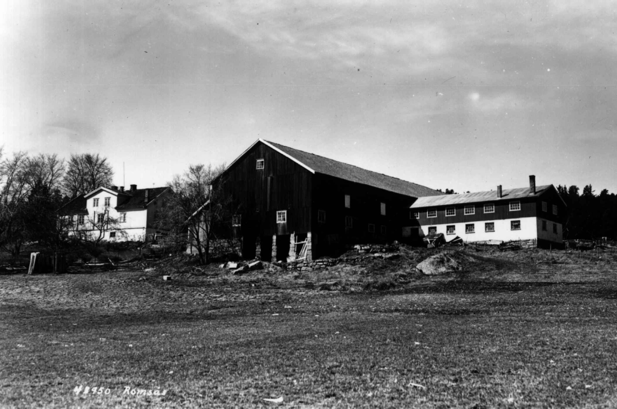 Anders Beer Wilse, Romsås gård, Oslo, Østre Aker. Fotografert fra jordet.