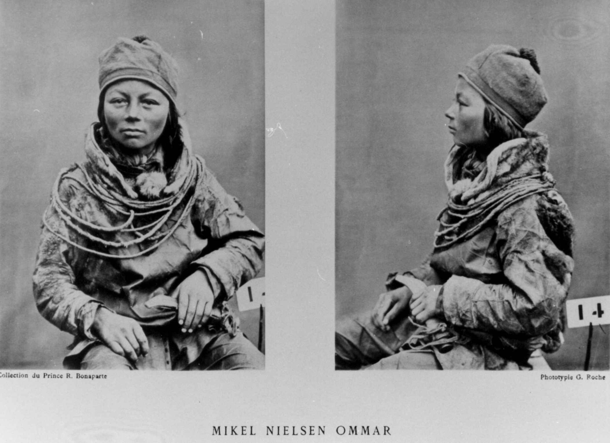 G. Roche, Roland Bonaparte sin samling. Portrett av Mickel Nilsson Omma. Inngår i Bonapartes sameportretter som nr. 14. Bonaparte