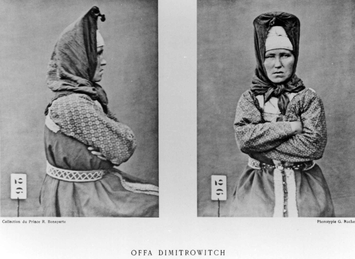 G. Roche, Roland Bonaparte sin samling. Portrett av Offa Dimitrowitch. Inngår i Bonapartes sameportretter som nr. 26. Bonaparte