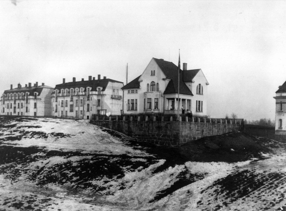 Anders Beer Wilse, Oslo, Anton Schjøths gate 7, hjørnet Ullevålsveien. 1911.