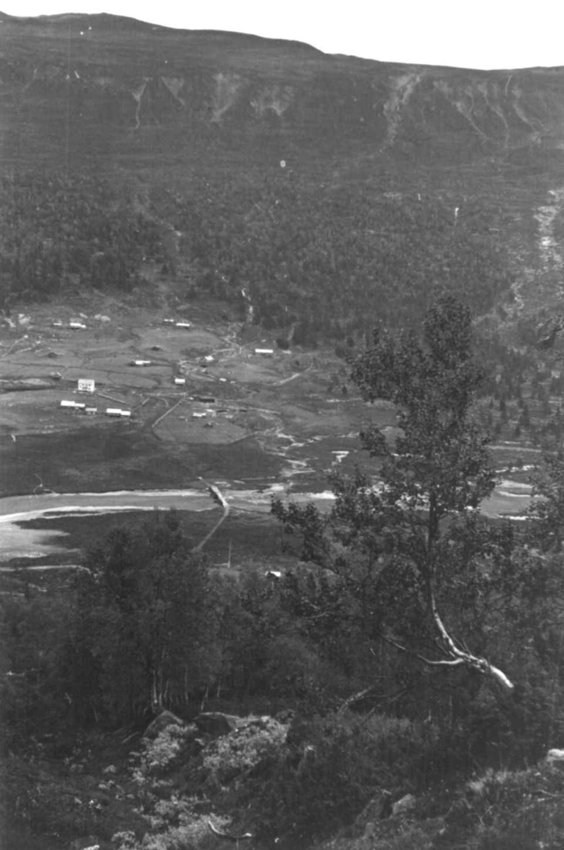 Anna Grostøl, Skjåk, Oppland 1941. Oversiktsbilde fra Sota.