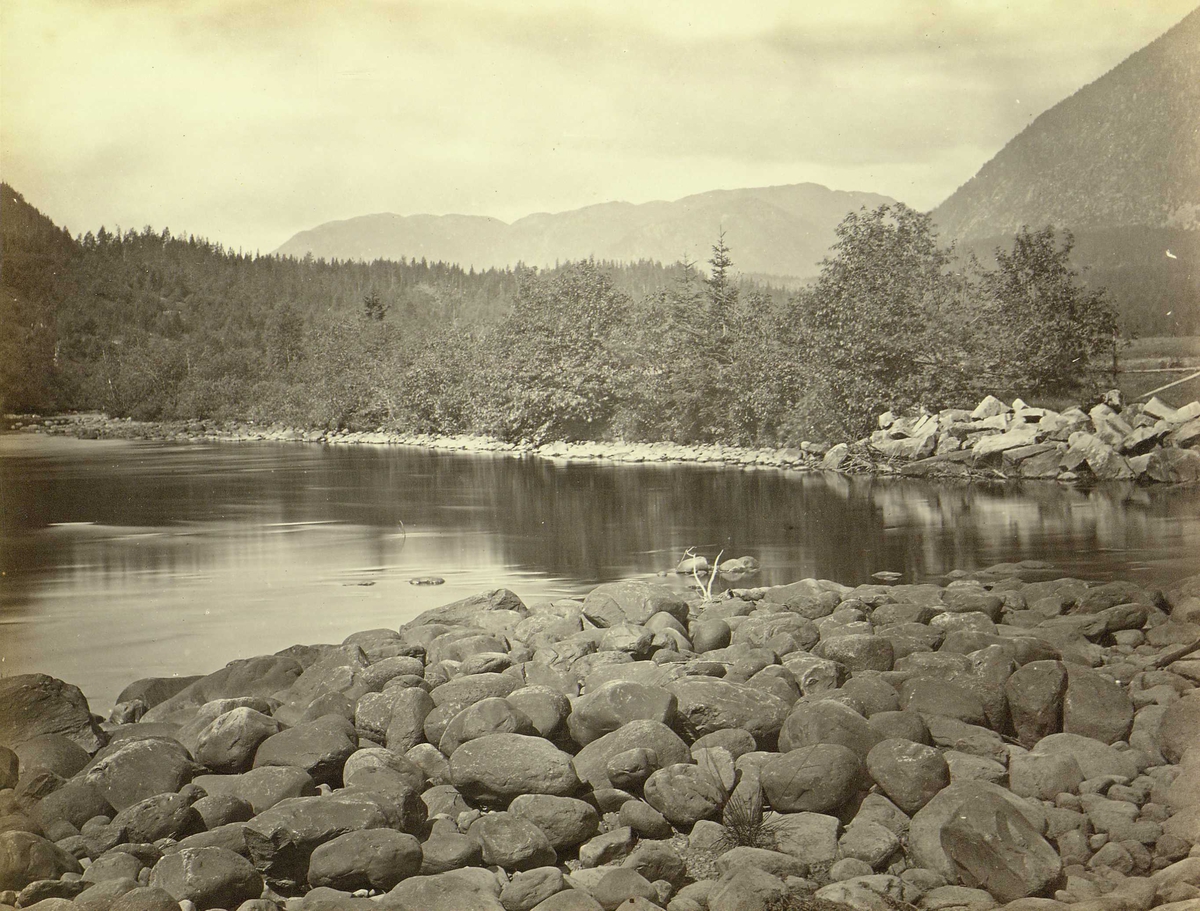 Henry Rosling, Landskap, Sauland, Hjartdal, Telemark. Fra serie norske landskapsfotografier tatt av den engelske fotografen Henry Rosling (1828-1911).