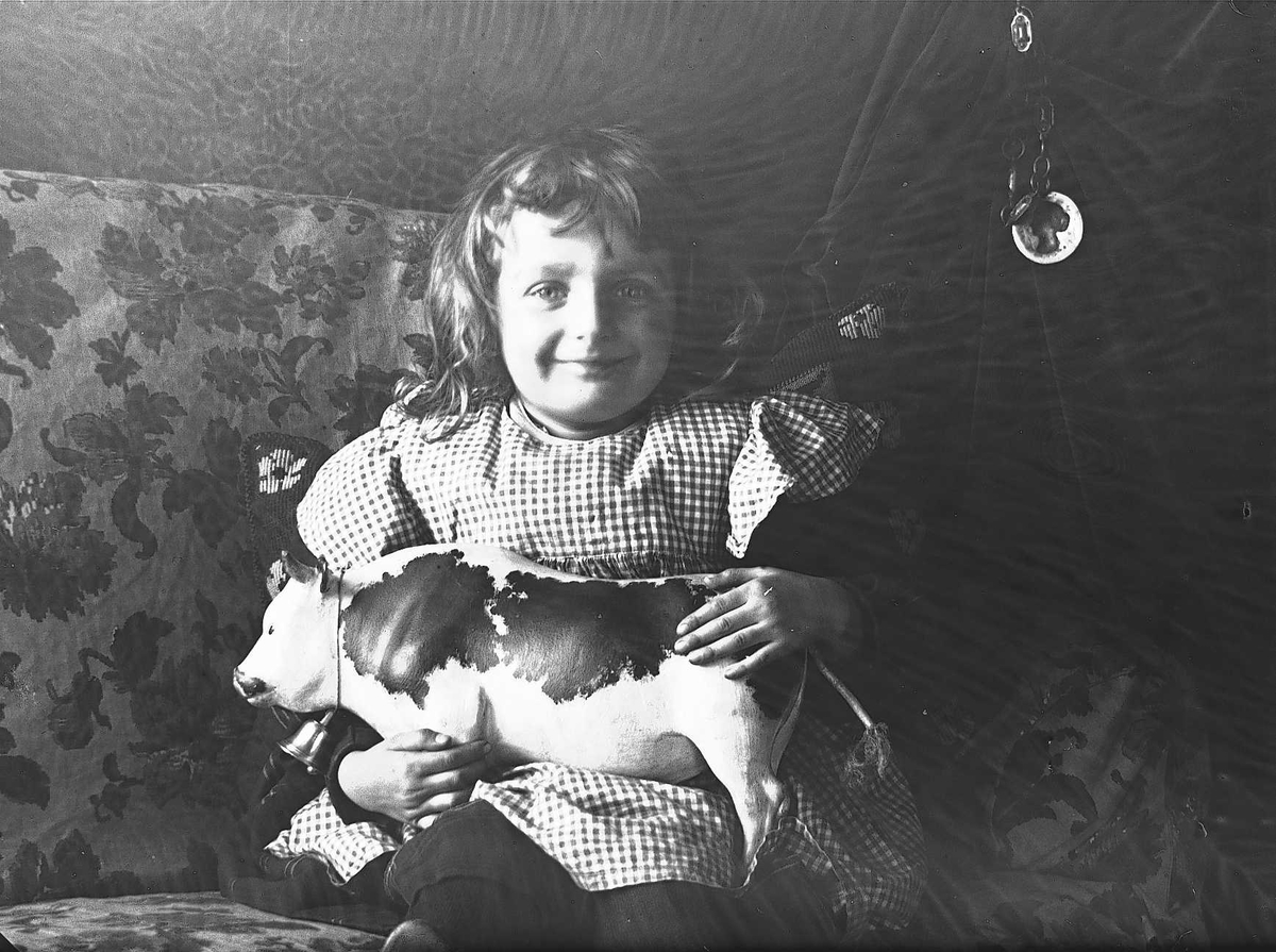Axel Quinsgaard Wiborg, Portrett av Karen Q. Wiborg, med lekeku, ant. Oslo, 1899.