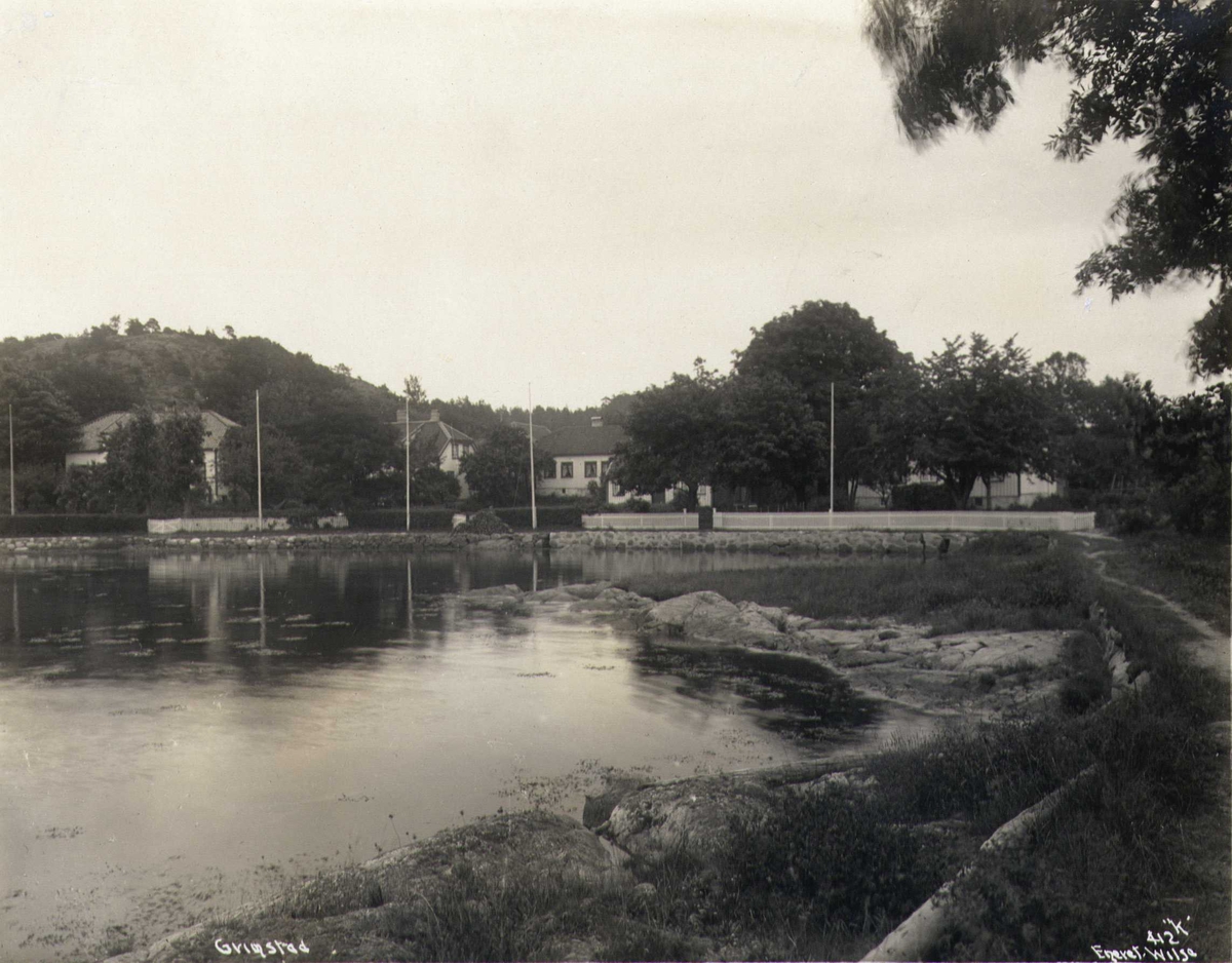 Anders Beer Wilse, Bolighus ved sjøen, Grimstad, Aust-Agder.
