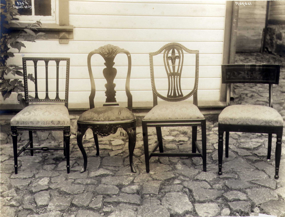 Anders Beer Wilse, Stoler, Halse, Mandal, Vest-Agder. Fotografert 1912. Konsul Bugges villa.