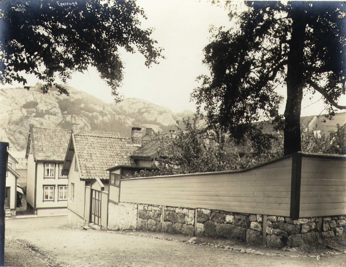 Anders Beer Wilse, Gateparti, Egersund, Eigersund, Rogaland. Fotografert 1912.