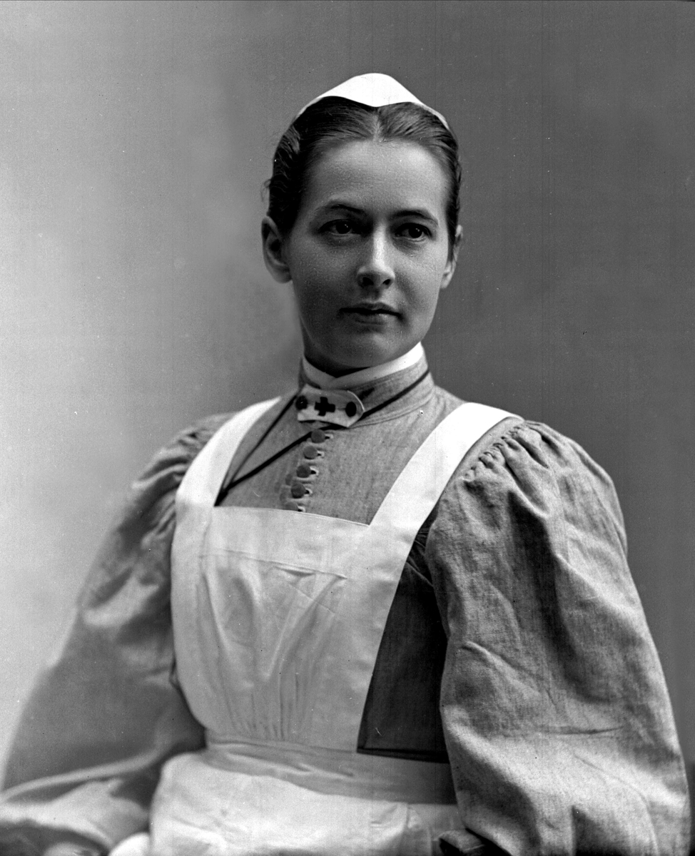 Gustav Borgen, Portrett, sykepleier. Frøken Johanne Berg.