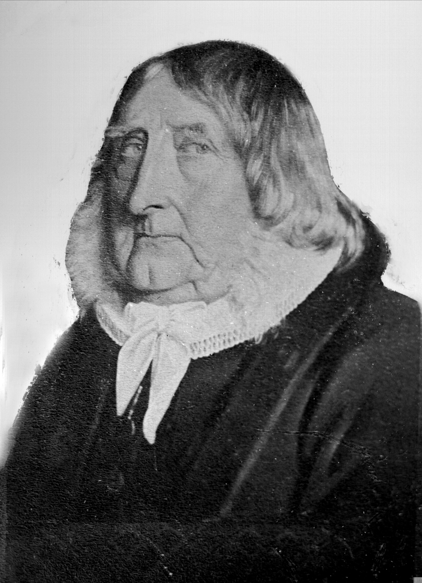 Gustav Borgen, Avfotografering. Avfotografert portrett av en prest.