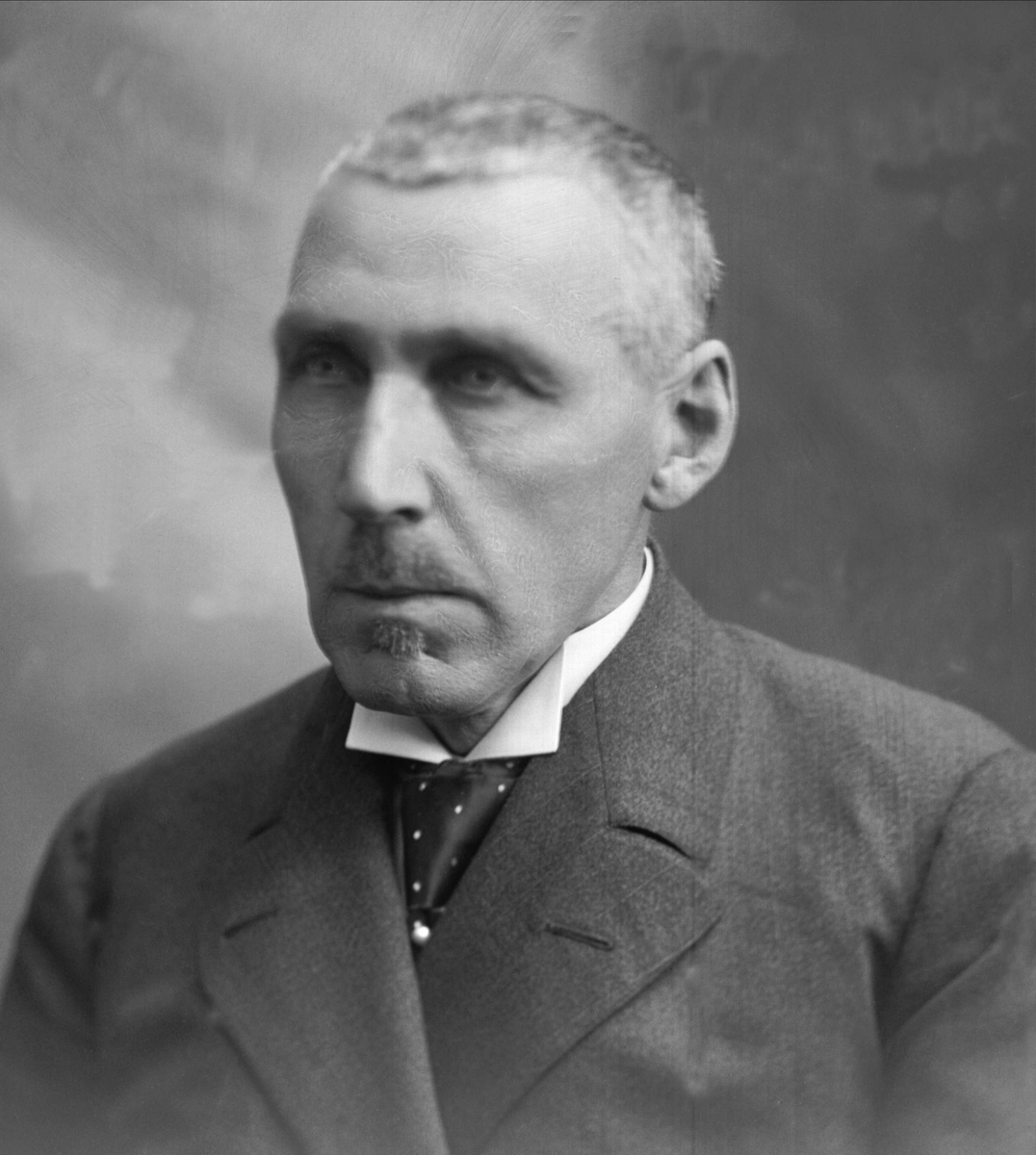 Gustav Borgen, Portrett, mann i dress. Simon Sjølie.