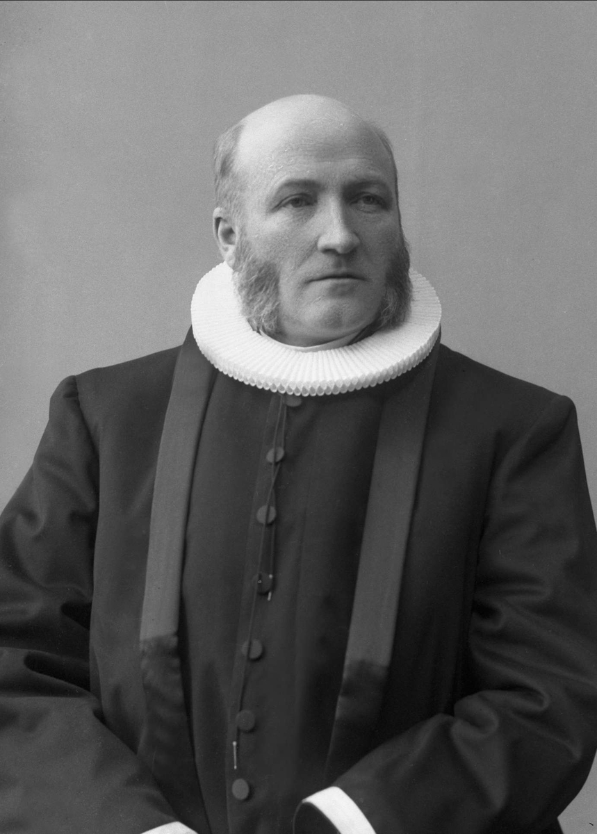 Gustav Borgen, Portrett, mann i prestedrakt. Pastor Sommerfeldt.