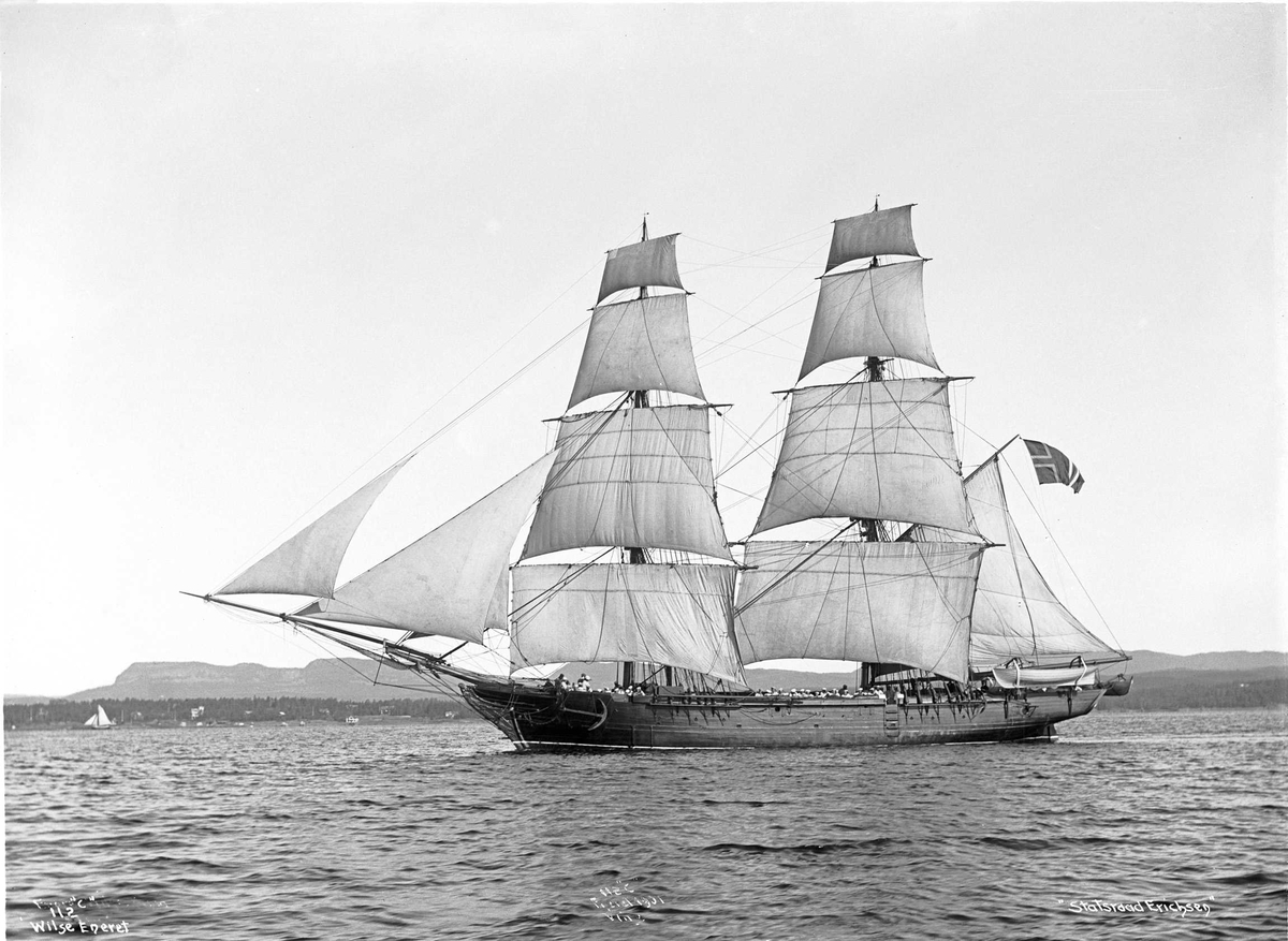 Anders Beer Wilse, Statsraad Erichsen (b. 1859, Karljohansvern verft, Horten), skoleskip