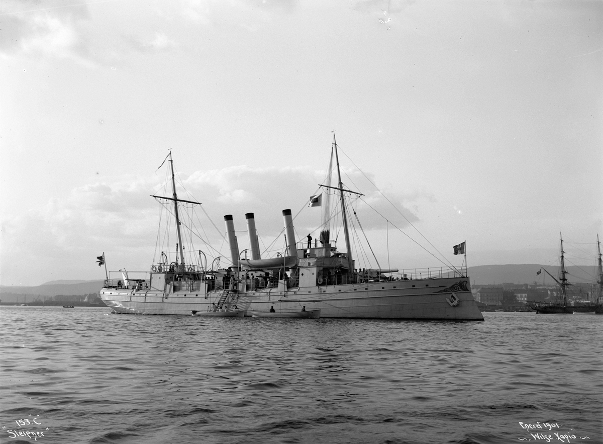 Anders Beer Wilse, Sleipner (b. 1877, Karljohansvern verft, Horten), kanonbåt, bredside